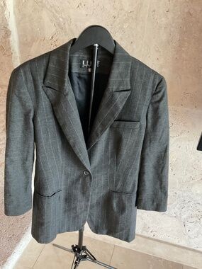 Kenar Studio gray Pinstripe Jacket - Size 12